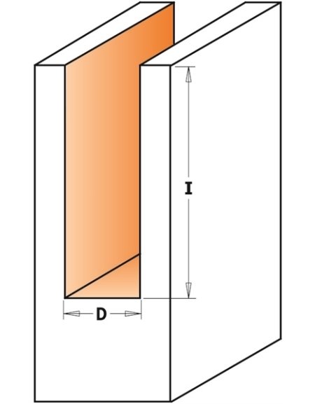 Frese per fresatura serie lunga con taglio dritto di CMT