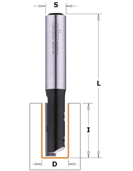 Straight router bits with insert knives