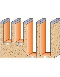Frese a taglio rettilineo per laminati con inserti reversibili in Punte a taglio rettilineo di CMT