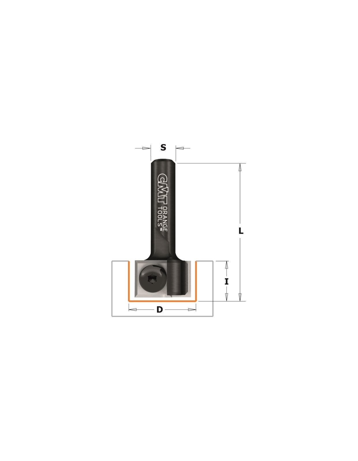 Fraise Affleurante à Plaquettes Réversibles 12mm - D30mm NL65mm - 12 Lames Carbure Interchangeables - Pour Bois, MDF, Panneaux