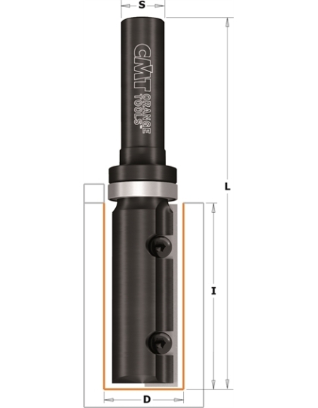 Pattern router bits with insert knives