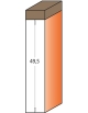 Pattern router bits with insert knives