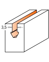 Fresa per giunti di porte e finestre in punte a filo e profilate di CMT