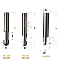 Punte per rifinitura a filo con taglienti combinati in punte a filo e profilate di CMT