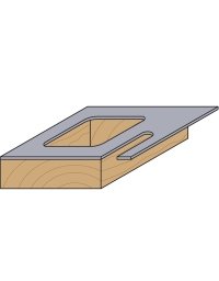 CMT Occulus 2-Cut Front Copy Cutter con guida in punte a filo e profilo