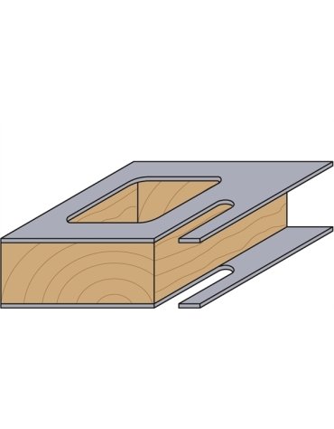 CMT Occulus 2-Cut Front Copy Cutter con guida in punte a filo e profilo