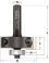 Rabbeting bits with insert knives - Ref. CMT66035011 - H 9.5