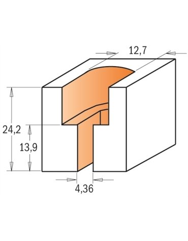 Frese per scanalature con testa a vite in punte per trapano a scanalatura di CMT