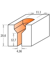 Frese per scanalature con testa a vite in punte per trapano a scanalatura di CMT