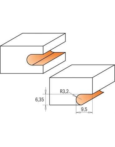 Frese per parquet in Groove Bits di CMT