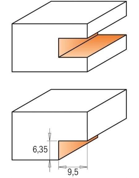 Frese per parquet in Groove Bits di CMT