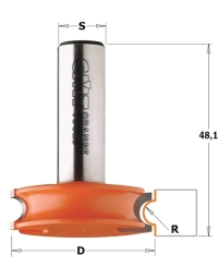 Flute & bead router bit set