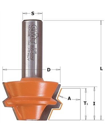 Set di frese per giunti da 22,5° in punte per giunti di CMT