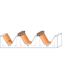 Lettering router bits (60°)