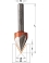 Laser point router bits (35°) - Ref. CMT75800111 - L 57.2