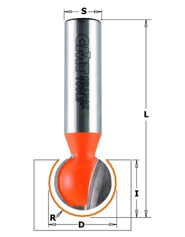 Ball milling router bits