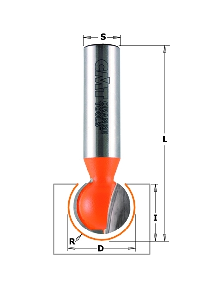 Ball milling router bits