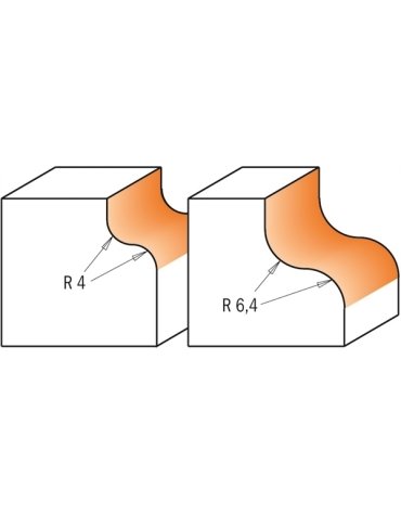 Frese per modanature decorative in profili di CMT