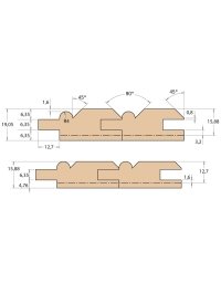 Punte per pannelli in legno in punte profilate di CMT