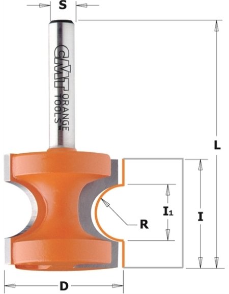 Frese arrotondatrici semicircolari con profilo piatto di CMT