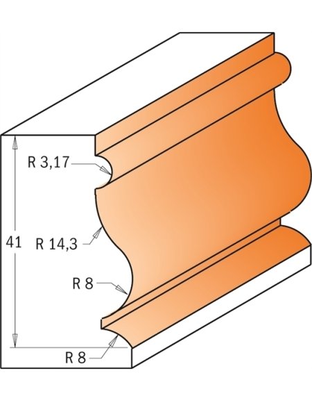 Frese per modanature decorative in punte multiprofilo di CMT