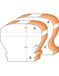 Frese per tapparelle in punte multiprofilo di CMT