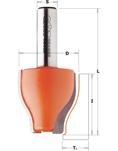 Vertical raised panel router bits
