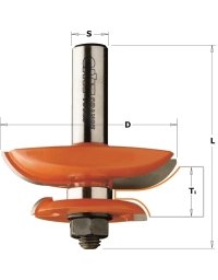 Fraise avec contre-profil pour portes