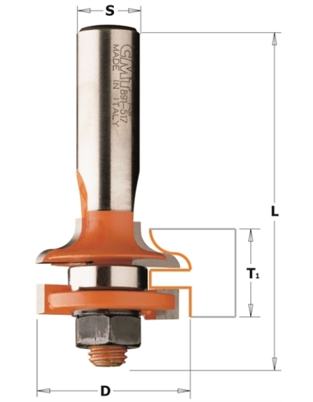 Junior ogee rail and stile router bit sets