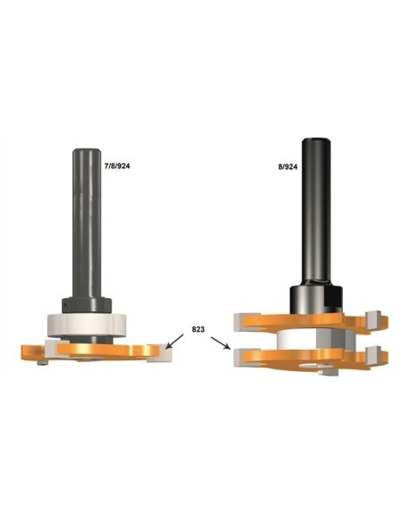 Mandrini per frese a disco 823 in punte per scanalature di CMT