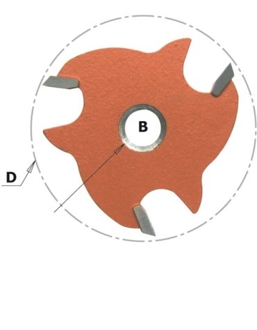 Frese a disco con foro svasato a 45° in Punte per scanalature di CMT