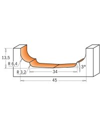 Frese per montanti in fresa per pannelli di CMT
