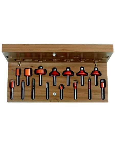 15-teilige Fräsersets