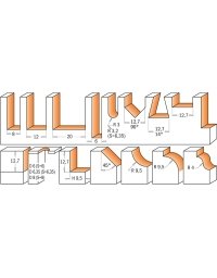 Set di 15 frese in set di punte da trapano di CMT