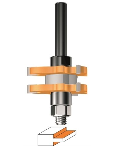 Set di punte per fresatrice a disco per scanalature in set di punte di CMT