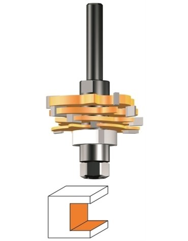 Set di punte per fresatrice a disco per scanalature in set di punte di CMT