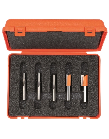 5-teilige Nutfräsersets