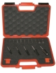 Straight router bits with insert knives