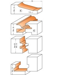 Scatole da 5 frese da cucina speciali in set di punte da trapano di CMT