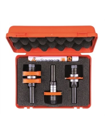 Jeu de fraises réglables pour joints tenon et mortaise