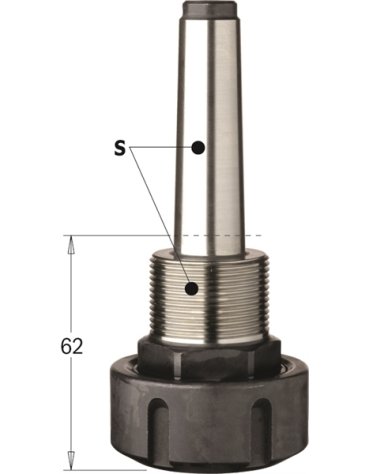 Mandrins à pinces ER32 avec queue conique MK2/MK3