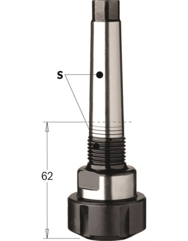 Mandrins à pinces biconiques avec queue conique MK2