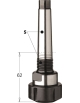 Spannzangenfutter mit konischem MK2-schaft