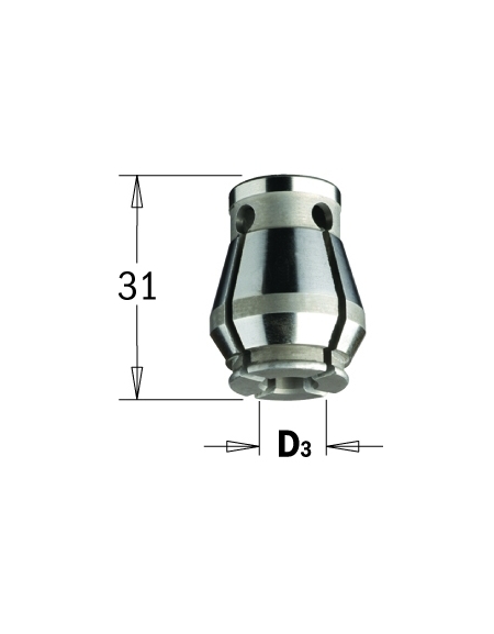 Pinces biconiques pour mandrins 123