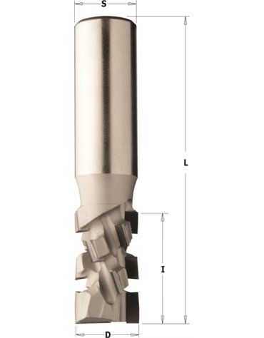 Fraises avec tranchants axiaux 20° en diamant