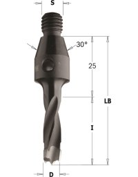 Punte da trapano con gambo filettato in Punte da trapano con gambo filettato per CNC di CMT
