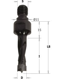 Punte da trapano con gambo filettato in Punte da trapano con gambo filettato per CNC di CMT