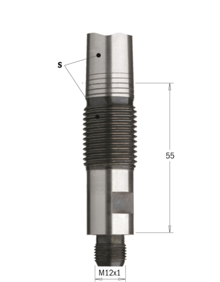 Adaptors with tapered shank for interchangeable bits