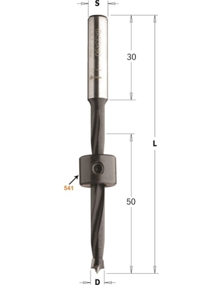 541 - Anelli di spinta nelle punte elicoidali di CMT