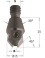 Countersinks with threaded shank - Ref. CMT35104011 - Rotation DROITE